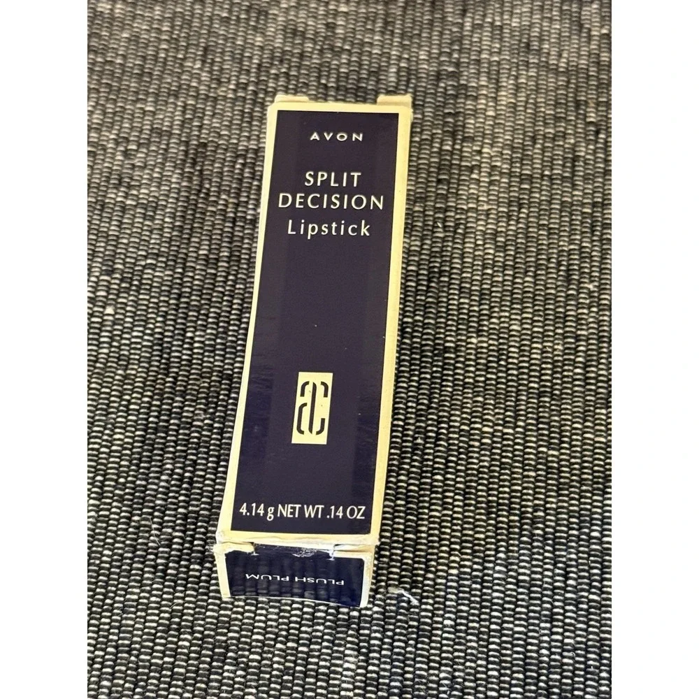 Vintage 1997 Avon Split Decision Lipstick - Plush Plum - Discontinued